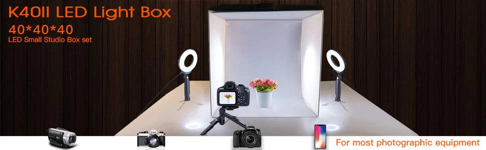 Capsaver K40II складной светильник, мини-светильник для фотостудии, коробка для фото 3200 K-9000 K CRI85 40 см, софтбокс для палатки