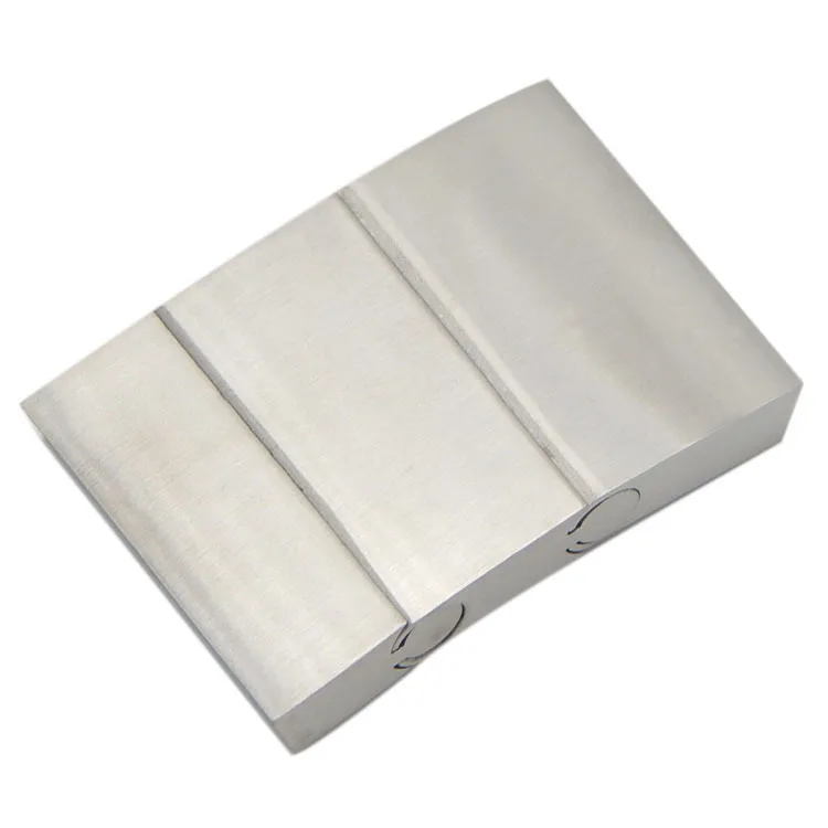 

Магнитные застежки для плоского кожаного шнура, прямоугольные застежки из нержавеющей стали для украшения, 28,4x4,5 мм, три части, со встроенным замком, ювелирные изделия, BXGC-155