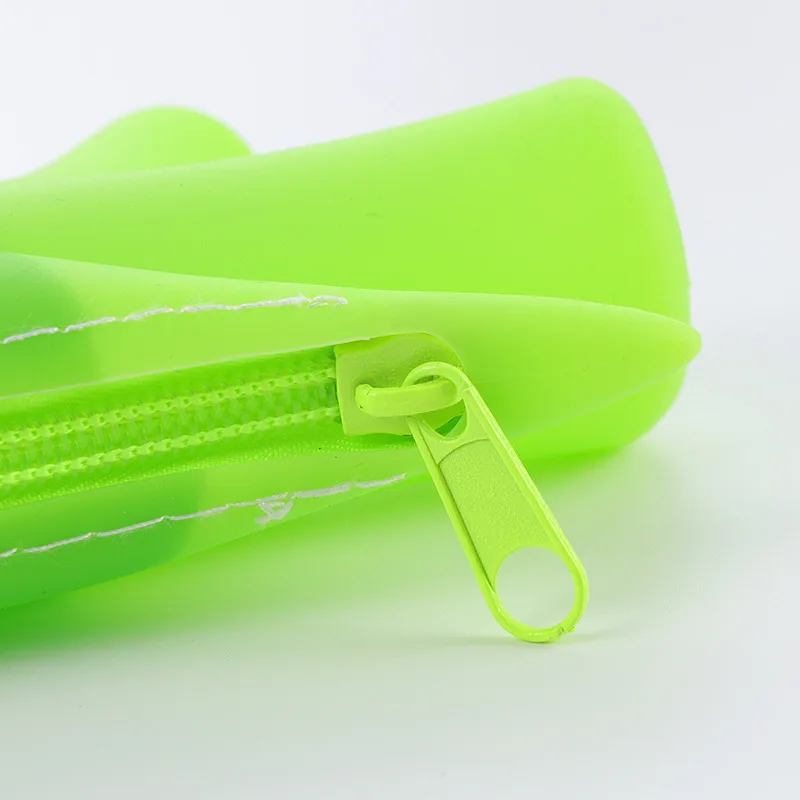 Креативный зеленый лук банан Карандаш сумка силиконовый пенал студенческий