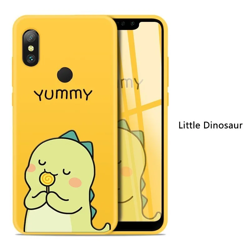 Little Dinosaur Силиконовый чехол для Xiao mi Red mi Note 6 Pro, милый Полный Чехол для Xiao mi Red mi Note 5 7 6A mi A2 Lite, противоударный бампер, чехол - Цвет: Little Dinosaur