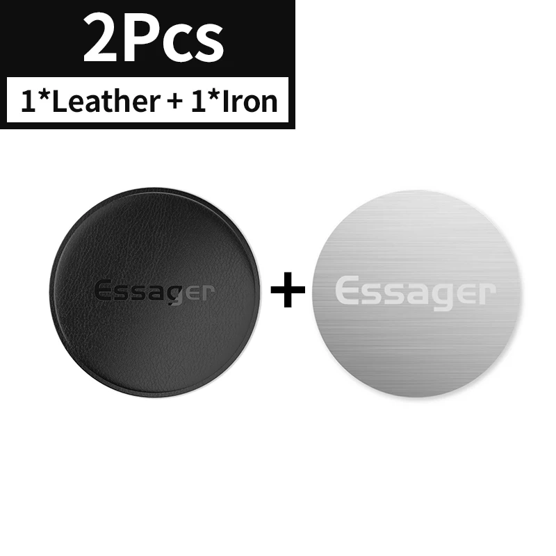 1 Leather and 1 Iron Магнитный автомобильный держатель для телефона Essager для iPhone X S 11 Pro Max, магнитный держатель для вашего телефона, автомобильный держатель для мобильного телефона, подставка - Цвет: 1 Leather and 1 Iron