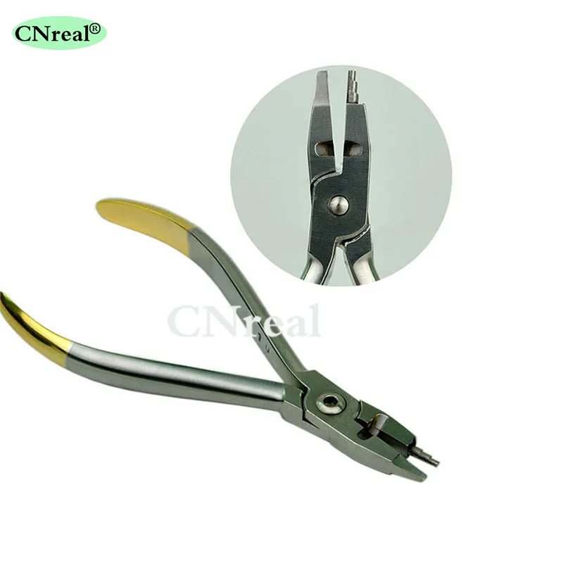 1 Piece Dental Kim Pliers (with Cutter) for Bending Multi-loop Edgewise Arch Wires and 3-step Loop Formers