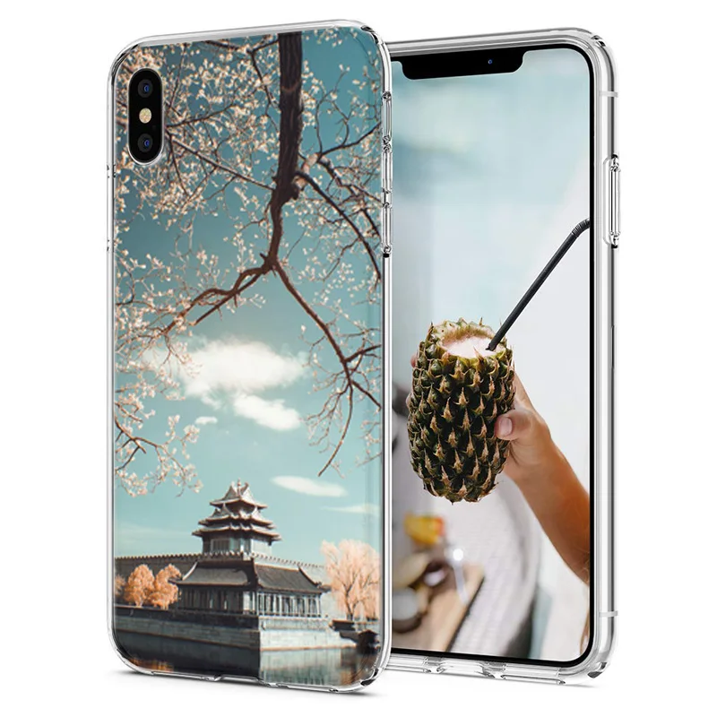 Мягкий чехол для телефона iPhone X XS XR чехлы из ТПУ Цветной силиконовый 6 7 Max E631 |