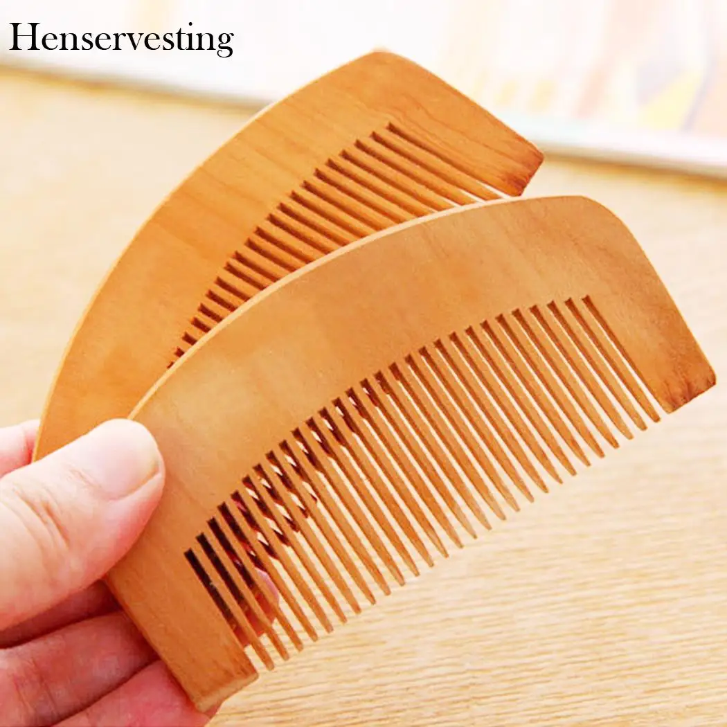 1 шт. деревянная расческа для волос прямые волосы борода усы уход за волосами