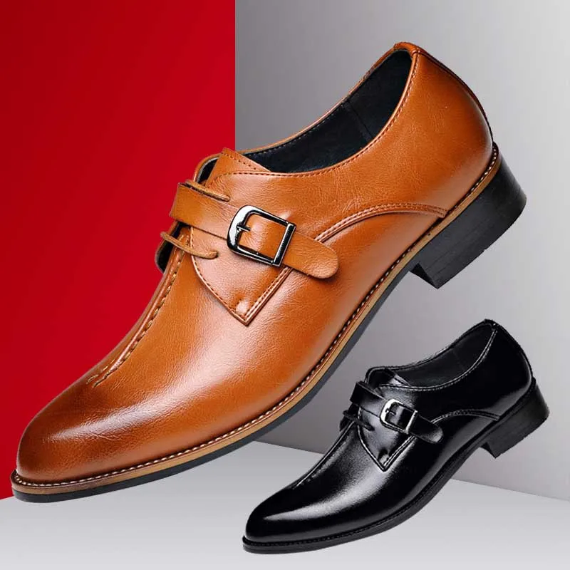Новинка 2018 мужские классические туфли формальные свадебные из натуральной кожи