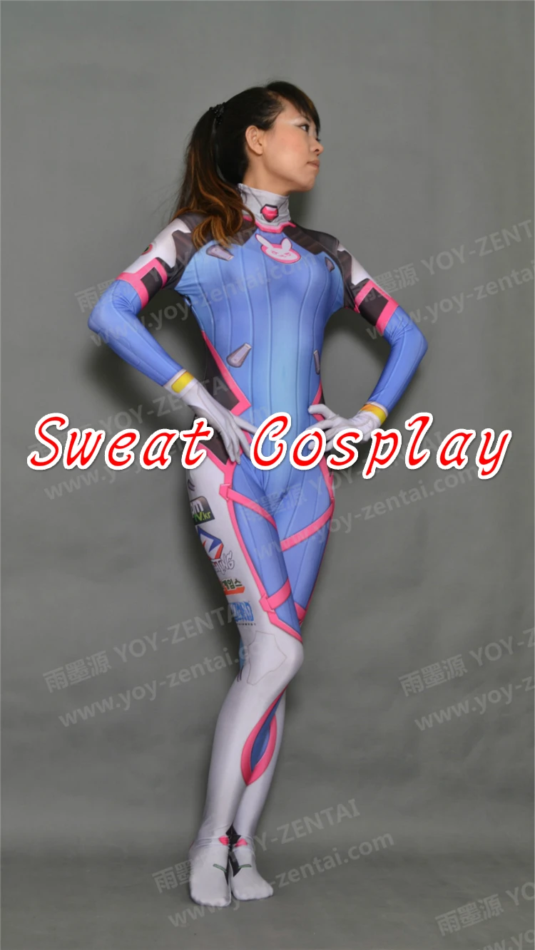 Высококачественный костюм на заказ D.Va для косплея из спандекса костюмированной