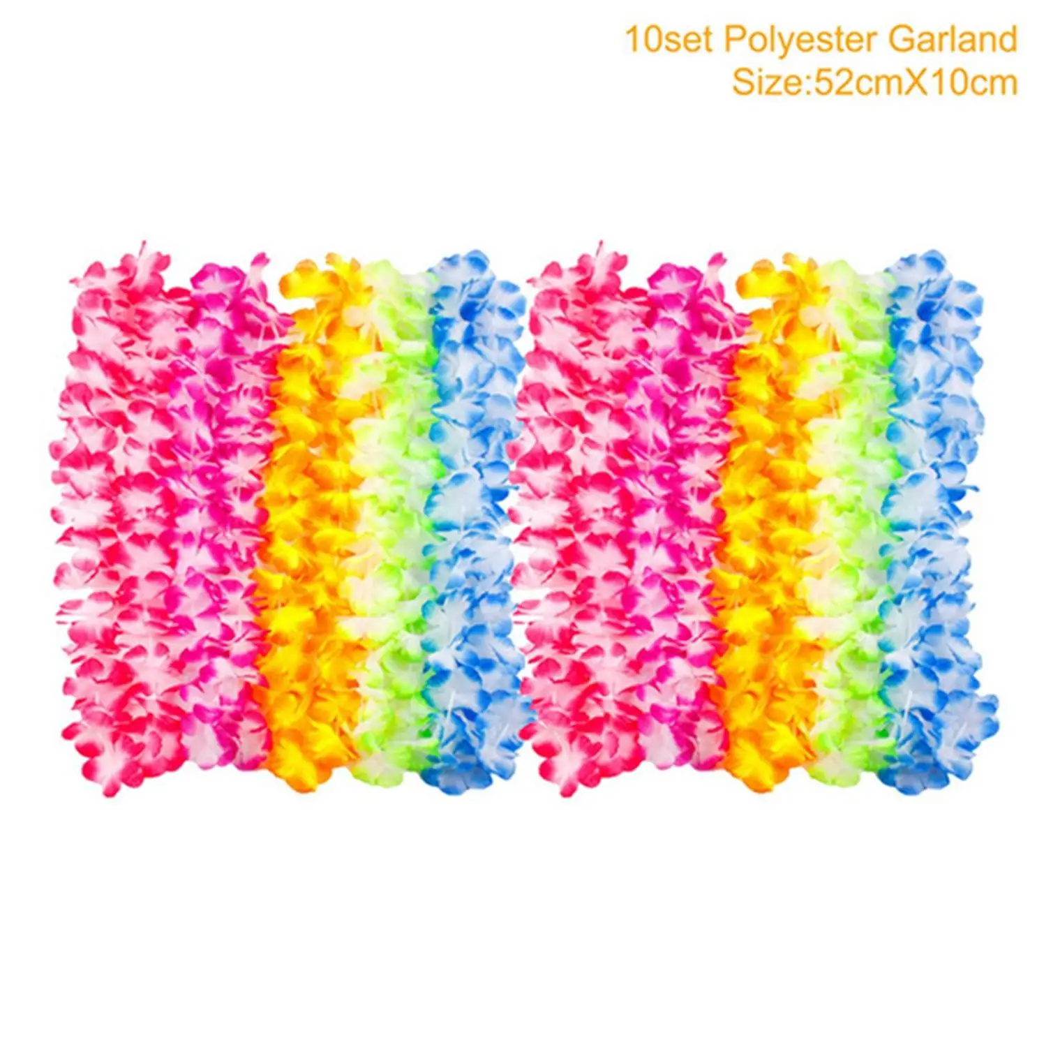 HUIRAN Hawaii Party Decorations Pink Flamingo Decoration Summer Tropical Hawaiian Party Favors Supplies Luau Aloha Party Decor - Цвет: Hawaiian garland1