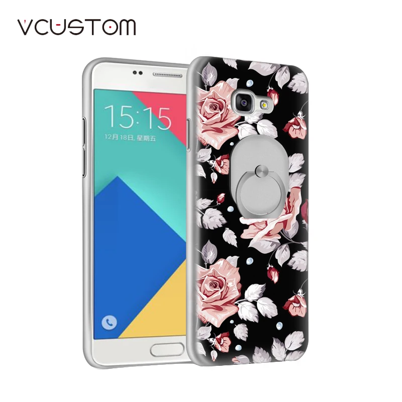 Vcustom кольцо держатель белый жесткий Чехол для Samsung Galaxy A5 2016 A510F мобильный