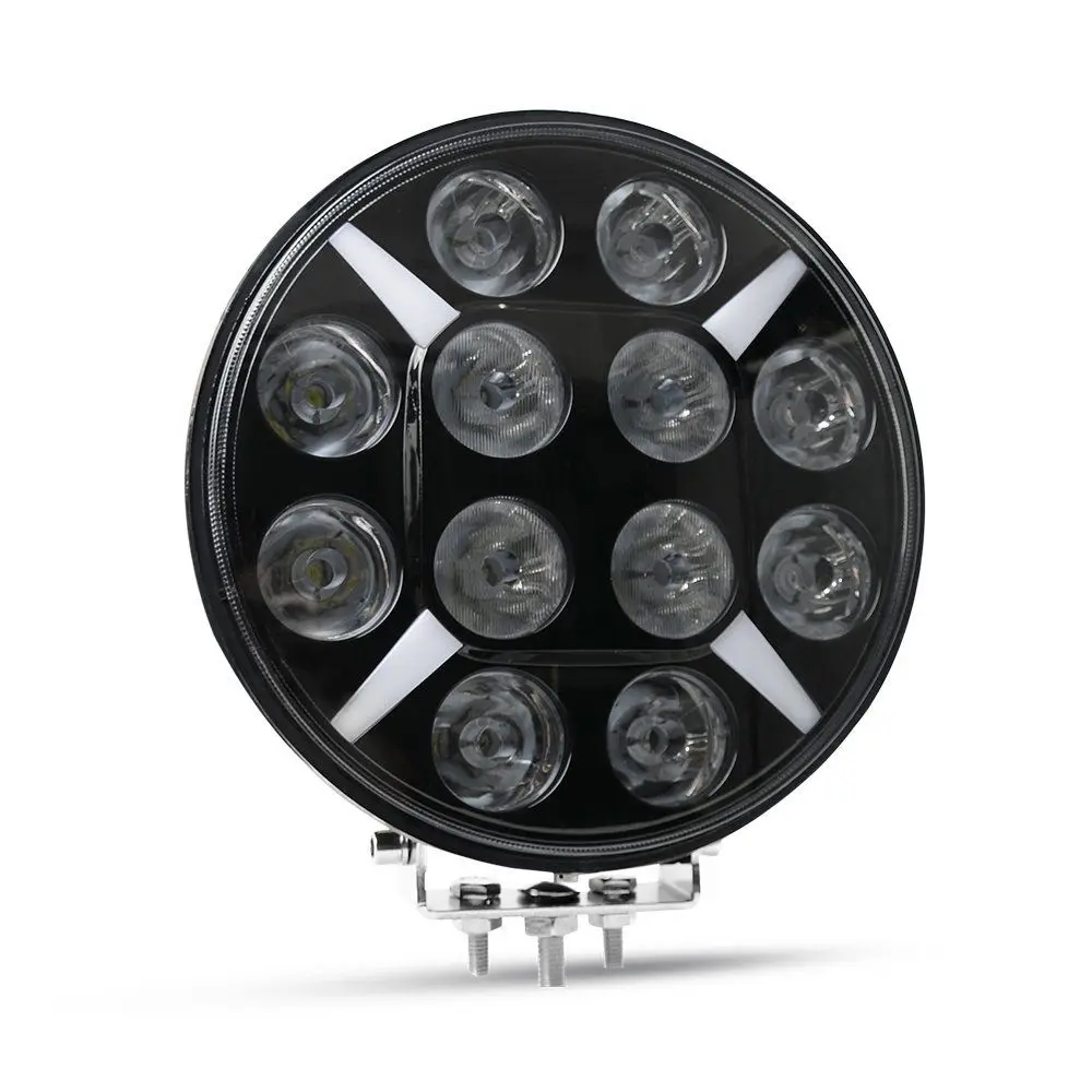 Krator 9inch 120W 8400LM White LED Work Light Round Spot Beam Fog Headlight 12v 24v Waterproof For Offroad SUV |