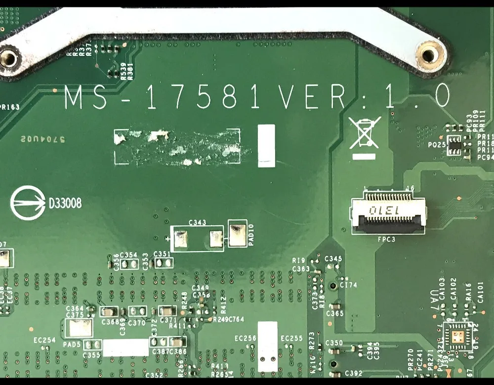 Высококачественная материнская плата для ноутбука MSI GP70 MS-17581 VER1.0 SR17E HM86 PGA947