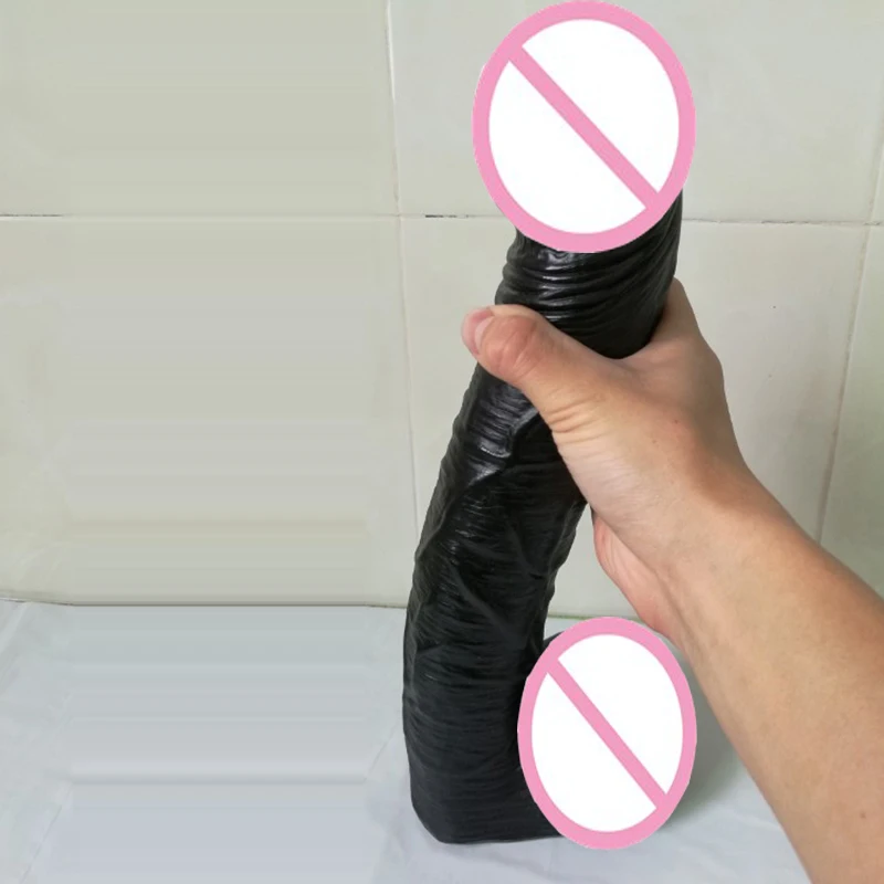 Водонепроницаемый новый гигантский Черный Супер огромный реалистичный