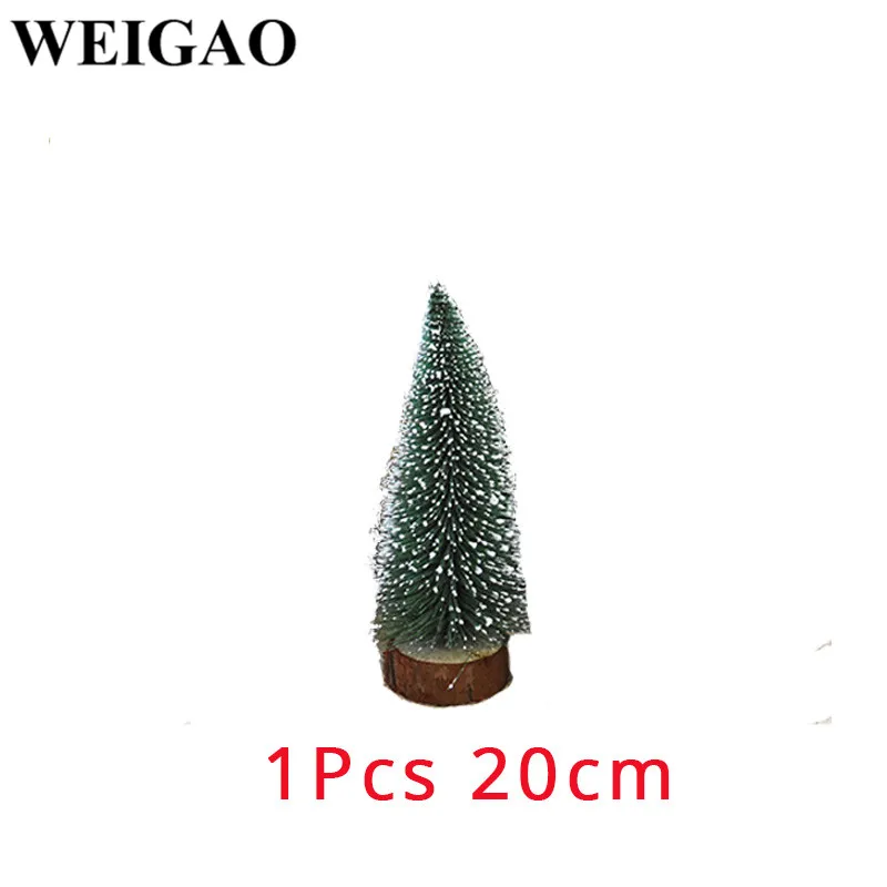 WEIGAO 10-30 см рождественские украшения из натурального ротанга венки и Мини искусственная деревянная новогодняя елка дерево кулон рождественские принадлежности - Цвет: 20cm