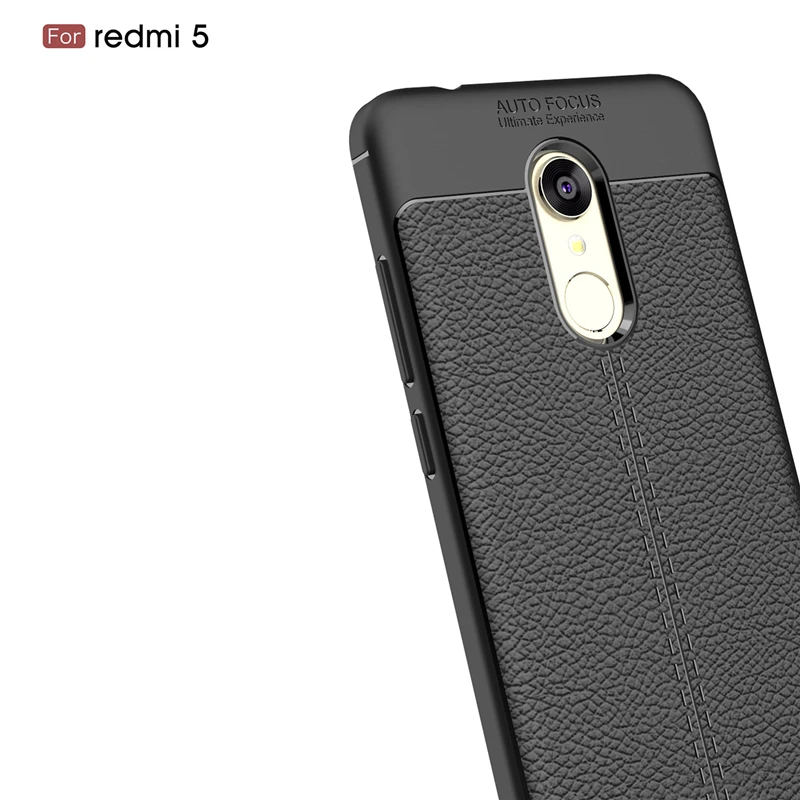 Мягкий кожаный чехол из ТПУ для Xiaomi Redmi 5 5A S2 противоударный силиконовый задняя