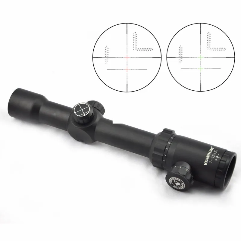 

Visionking 1-12x30 Tactical Scope Riflescopes Mil-Dot 30mm Riflescope For Hunting Military Waterproof Rifle Scope Visionking