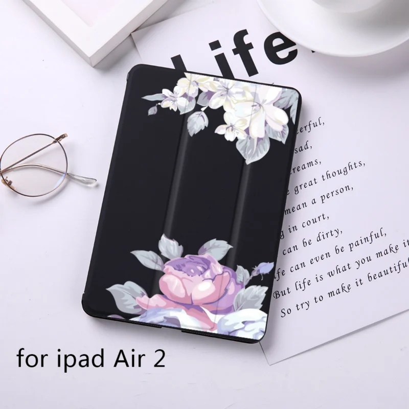 DIFFRBEAUTY милый цветочный сосна яблоко Магнит флип-чехол для apple iPad 6 Чехол для iPad Air 2 из искусственной кожи планшет складной чехол-книжка - Цвет: B200232-BIP