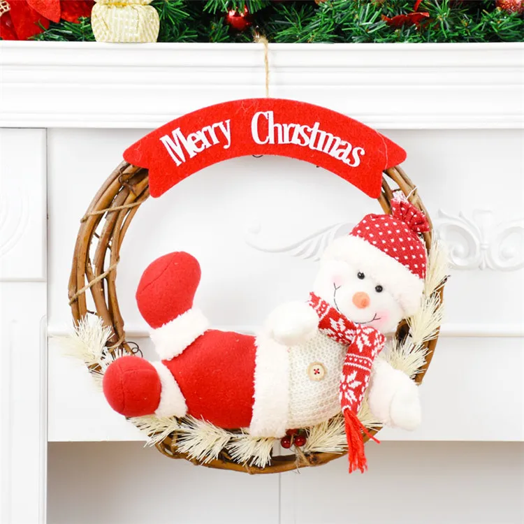 Рождественские украшения Enfeite De Natal с рождеством, Санта-Клаус, снеговик, лось, украшения, куклы, Декор, праздничные вечерние украшения, рождественские украшения - Цвет: SDZS21902