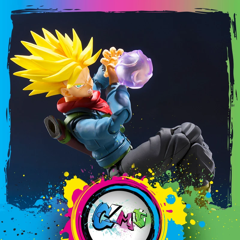 CMT в наличии Bandai Dragon Ball DB Super Saiyan Future Trunks экшн фигурка Ainme ПВХ игрушки|Игровые