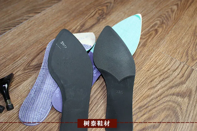 Women's pointed toe soles Handmade shoes material diy shoes material Rubber soles 19703