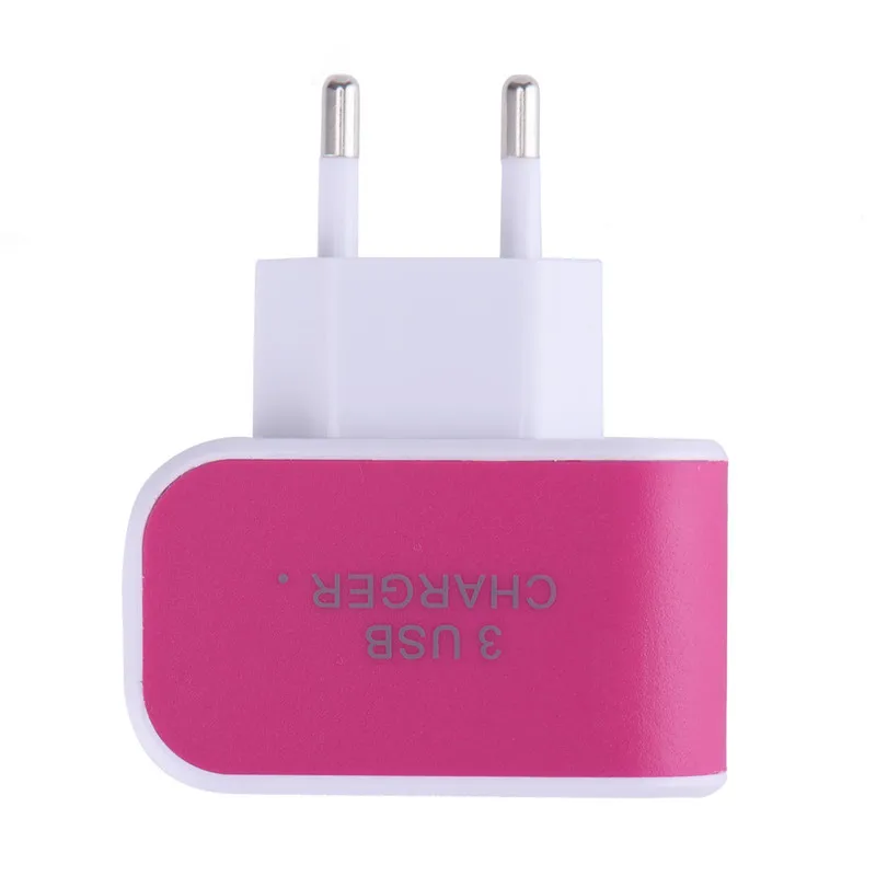 Универсальное зарядное устройство Европейского типа с 3 портами USB 5 В 1 А