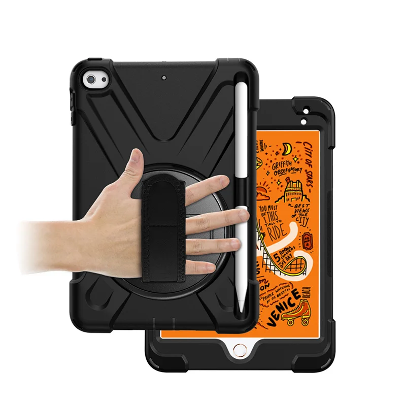 Чехол funda для iPad Mini5 2019 с держателем карандашей apple mini 4 бухта 360 Вращающаяся