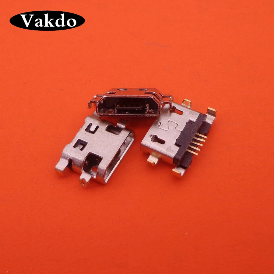 100 шт. Micro USB разъем для зарядки Lenovo A708t S890/для Alcatel 7040N/для HuaWei G7 TL00|Шлейфы мобильных