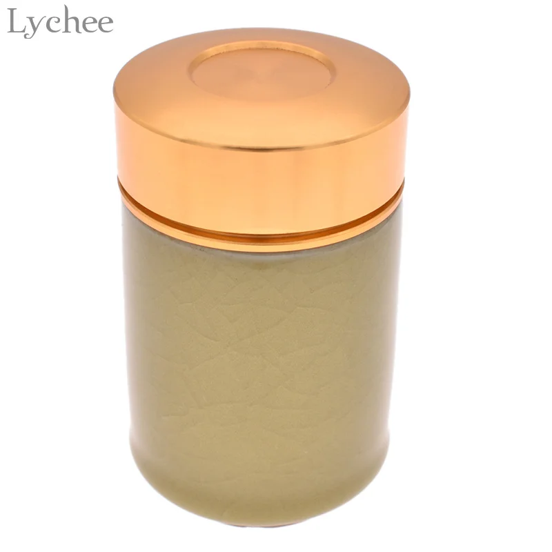Lychee китайский стиль Celadon чайная коробка еда Сухофрукты для хранения банка конфет