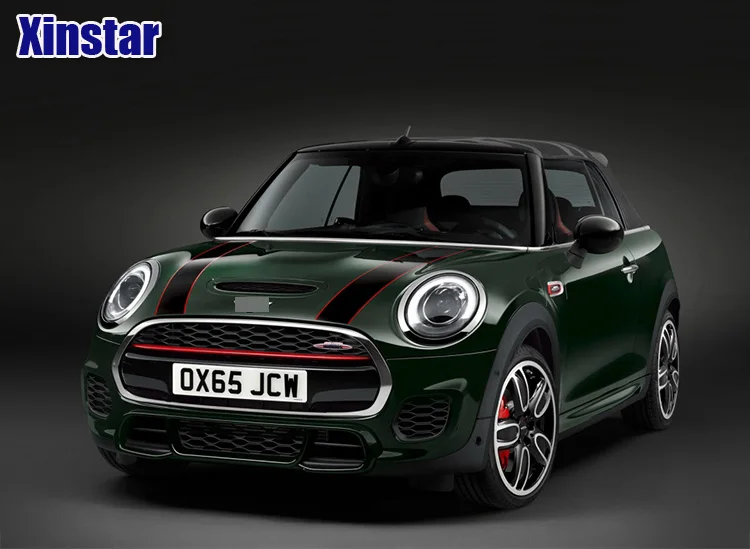 

2pcs/lot kk Mini JCW Mini Cooper S One John Cooper Works Countryman Car body Sticker car bonnet stripe sticker Car Styling
