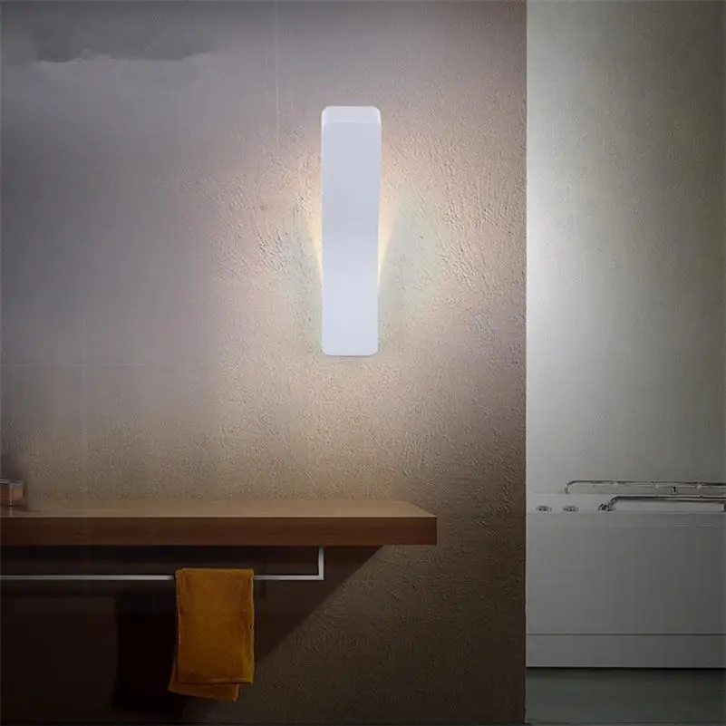 Домашний декор лофт 4 Вт светодиодный настенные светильники белые черные бра