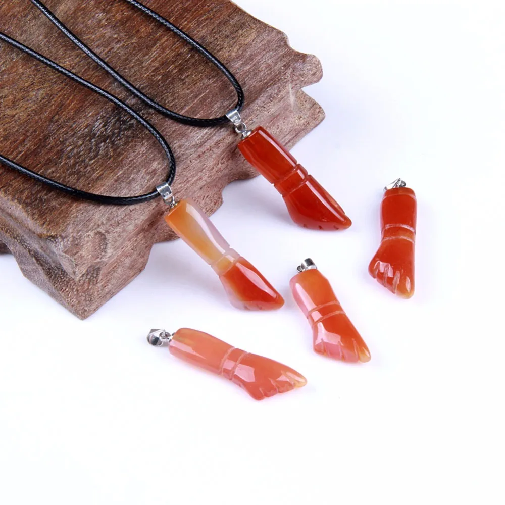 Tumbled 1," Carnelian Hand Carvd камень большой палец вверх Подвеска" Кулак "Кристалл Рейки заживление Diy аксессуары для изготовления украшений