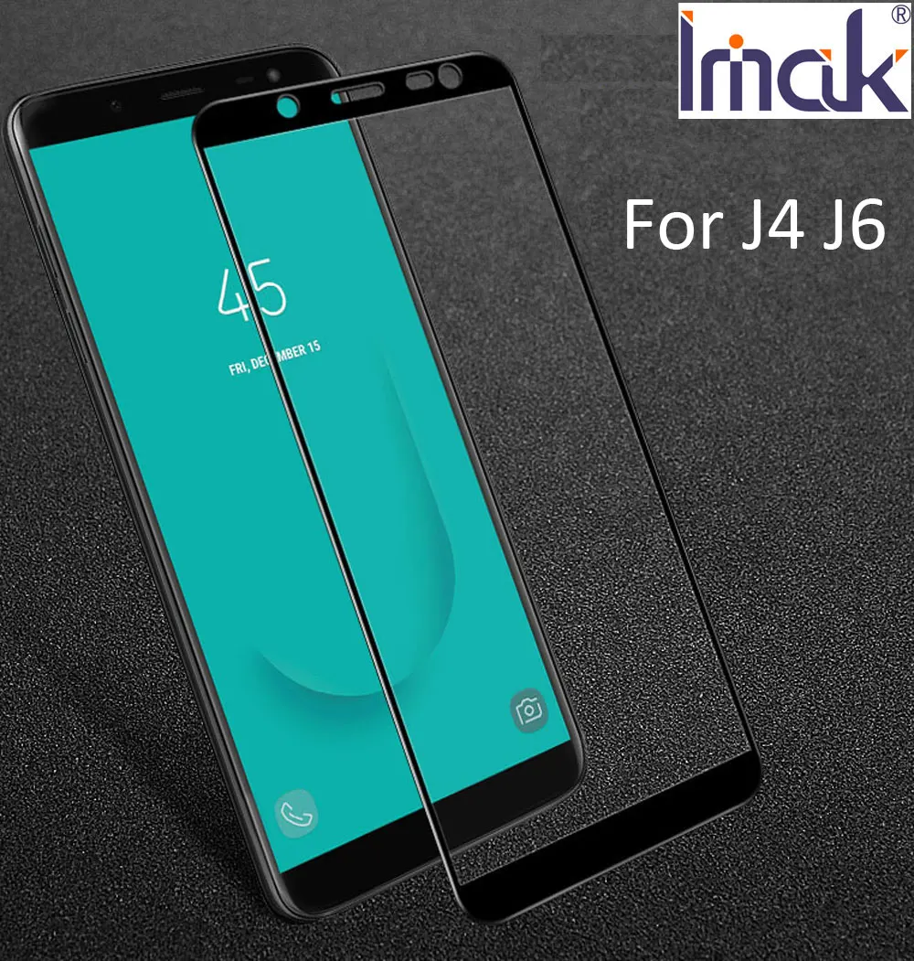 Защитное стекло imak Pro + закаленное с полным экраном для Samsung Galaxy J4 J6 J8 Plus 2.5D