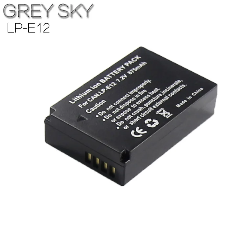 2 шт. LP-E12 LPE12 LP E12 батарея для камеры+ ЖК USB зарядное устройство для Canon EOS M10 Kiss X7 Rebel SL1 EOS 100D DSLR L10 - Цвет: 1battery