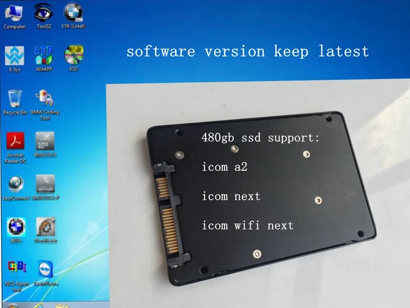 Бесплатная доставка HDD SSD для BMW icom A2/icom A3/icom next новейшее программное обеспечение