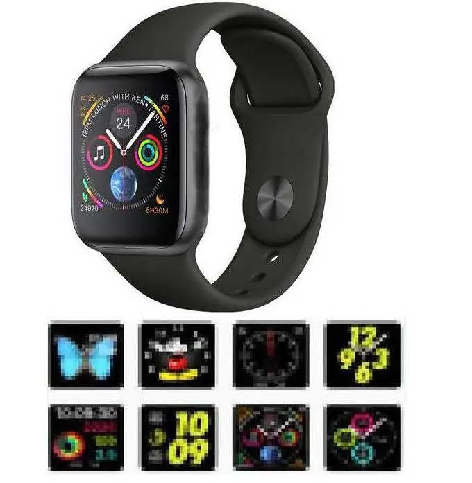 Bluetooth Смарт Браслет для проверки сердечного ритма 8 1:1 SmartWatch 44 мм Браслет для Apple iOS Android сердечного ритма ЭКГ-Шагомер