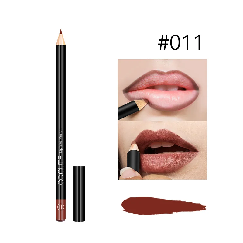 11 Cocute, матовая, 12 цветов, водостойкая, стойкая, липлинер, ручка, Mutil-color, инструменты для макияжа губ, для женщин, красота, косметика для губ - Цвет: 11