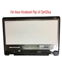 free shipping 14 for asus vivobook flip 14 tp410ua tp410u tp410 lcd display touch screen lcd assembly fhd 1920x1080 30 pin