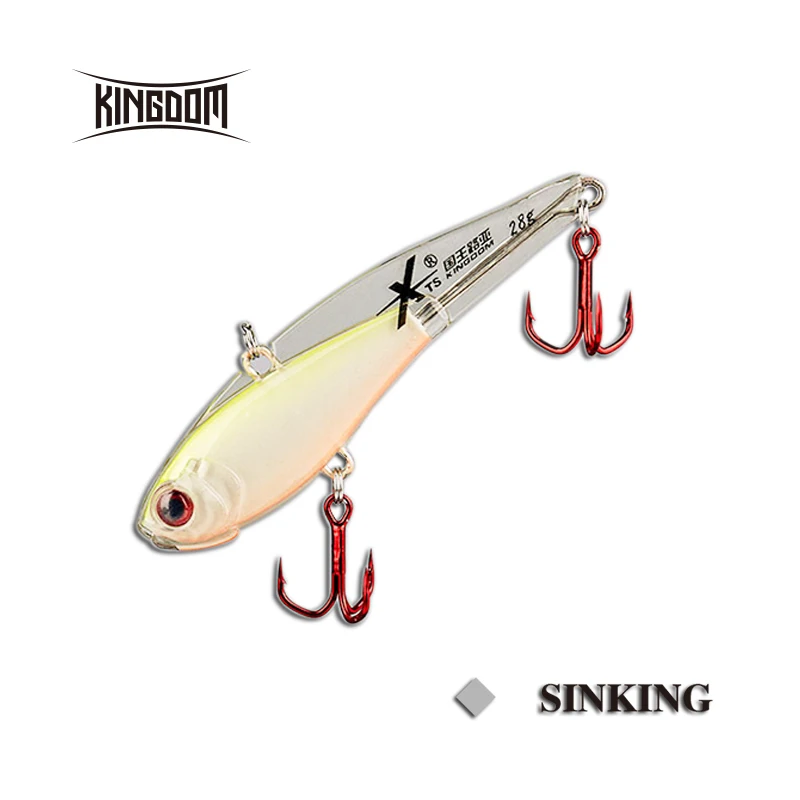Kingdom Fishing жесткая свинцовая приманка 6 размеров Тонущая VIB воблеры мягкий корпус дизайн с сильным крючком пять цветов модель 3520