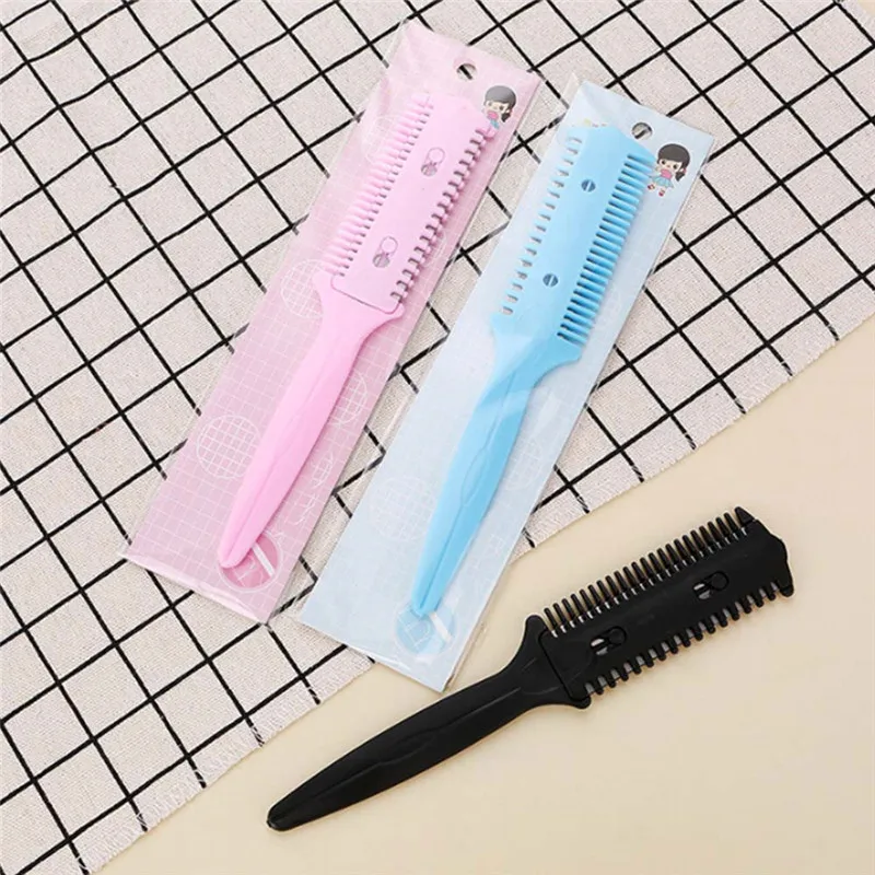 Двухсторонняя Бритва для волос расческа резак стрижка филировка формирование