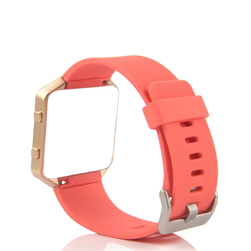 Браслет Bemorcabo для Fitbit Blaze, силиконовый браслет, сменный ремешок с рамкой из розового золота для Fitbit Blaze, умные фитнес-часы