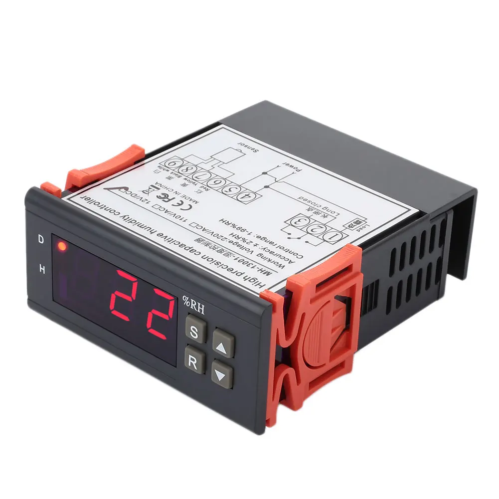Контроллер гигрометра контроллер влажности Цифровой 1% RH ~ 99% 12 V/110 V/220 V инкубатор