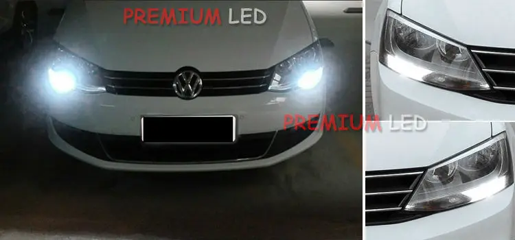 2) CANbus без ошибок HID Белый 1156 48-SMD зеркальный отражатель светодиодный лампы для 2011- Volkswagen MK6 Jetta дневные ходовые огни