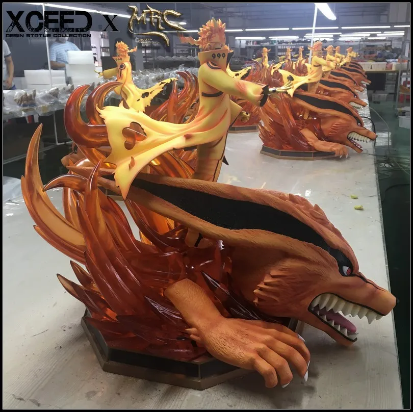 Модель вентиляторов MRC 54 см Наруто кьюби Kurama режим GK смола статуя содержит светильник рисунок для коллекции рукоделия