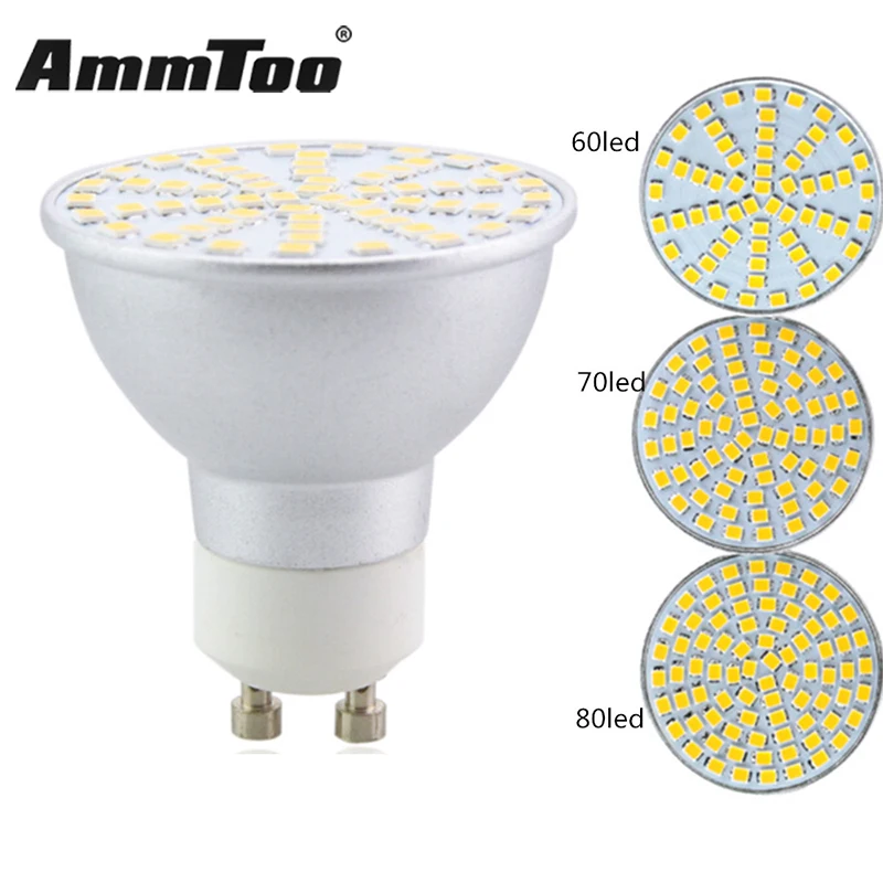 3W 5W 7W AC 220V Dimmable GU10 Led Lamp Aluminum Body SpotlightSMD2835 GU 10 LED Bulbs for Home Energy Saving Lamparas | Лампы и