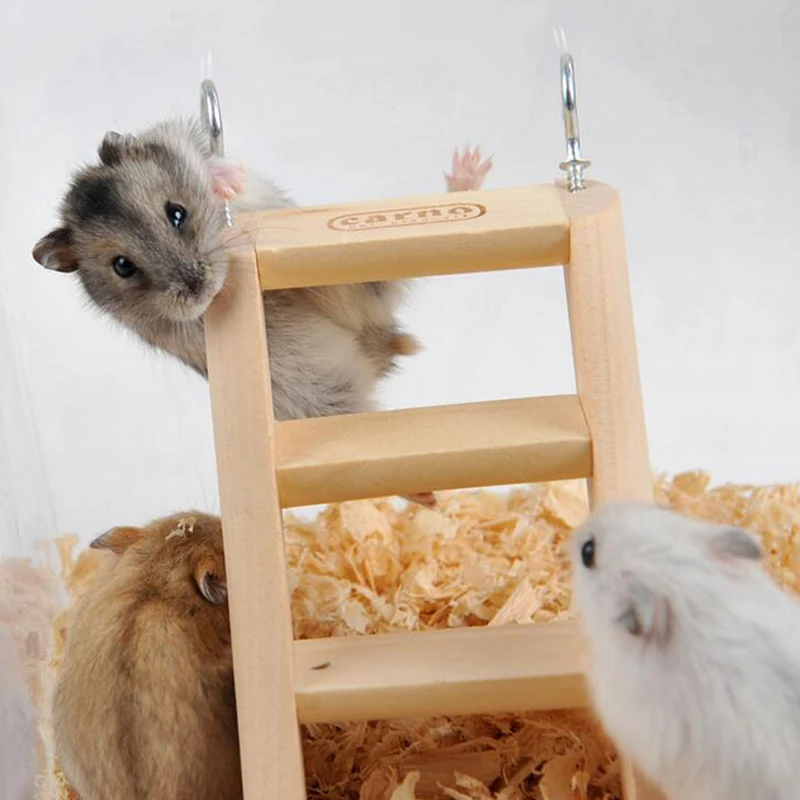 Хомяк натуральные деревянные лестницы для маленьких животных домашних крысы