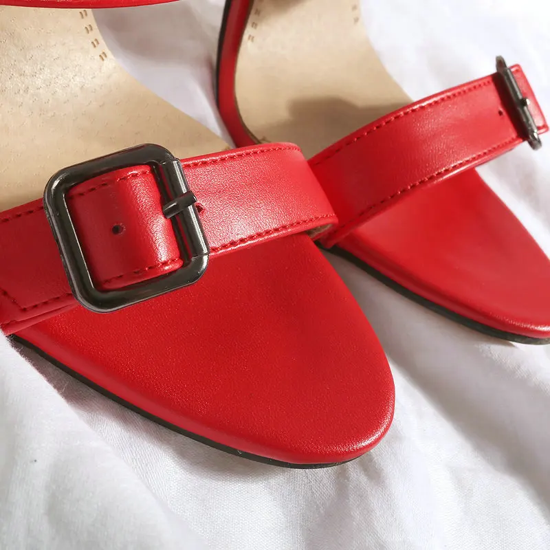 Сандалии женские на высоком каблуке босоножки-гладиаторы молния открытый носок