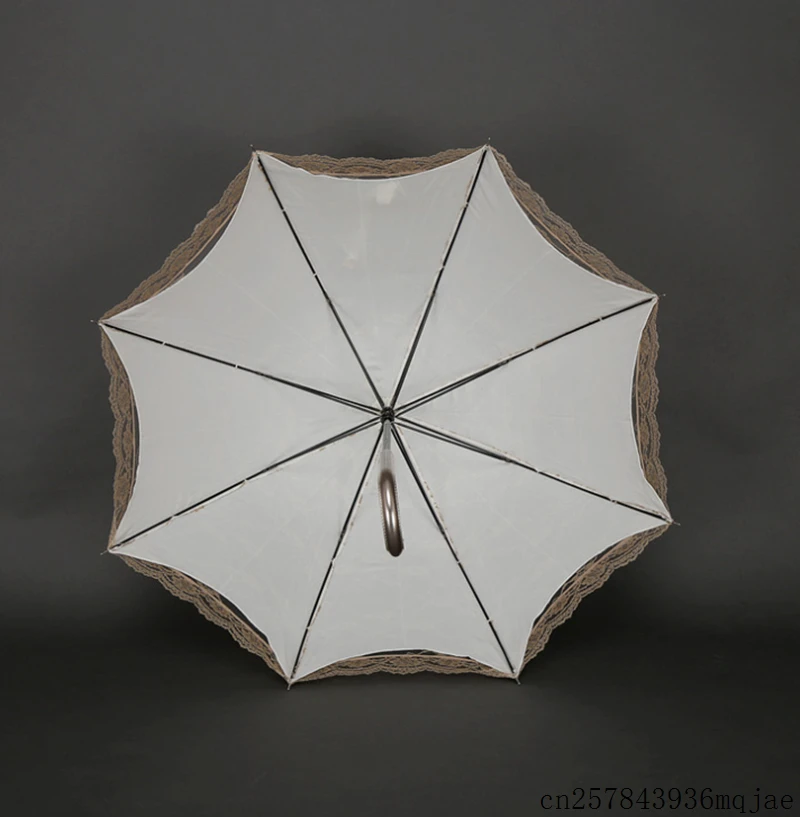 10 шт. винтажный женский кружевной зонтик с длинной ручкой Свадебный зонт