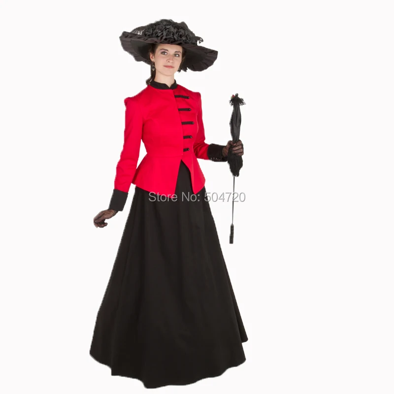 Ретро Красное Атласное Платье Regency Eras гражданская война Викторианский бальный