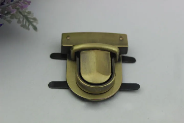 Bronze Новая металлическая сумочка, застежка, поворотный замок, пряжка, сумка, аксессуары, поворотный замок для сумки DIY, кошелек, фурнитура, застежка, утка, язык, поворотный замок - Цвет: Bronze