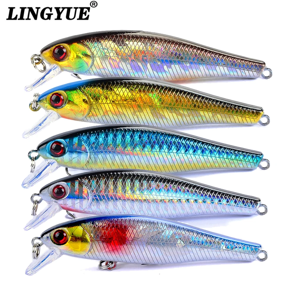 

5PCS/LOT Quality Minnow Fishing Lure 8.5cm 9.5g Crankbaits Wobbler Hard Baits Shiny Body Isca Artificial Plastic Leurre Pesca