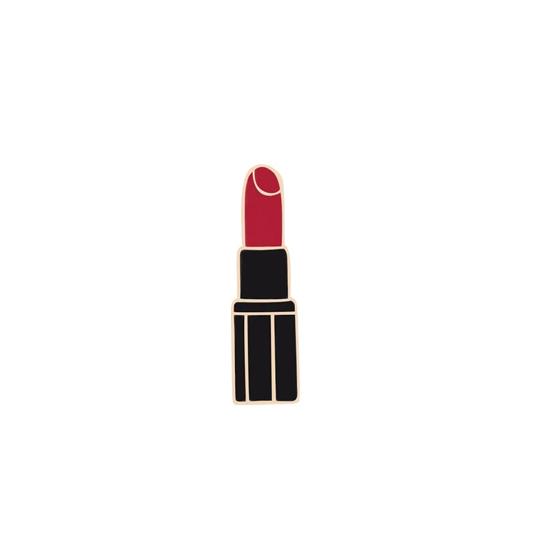 Lipstick2 Новинка, сексуальная помада, креативная брошь, воротник, шляпа, металлическая эмаль, булавка, броши для женщин, популярные лацканы, булавки, значок, ювелирное изделие, подарок - Окраска металла: Lipstick2