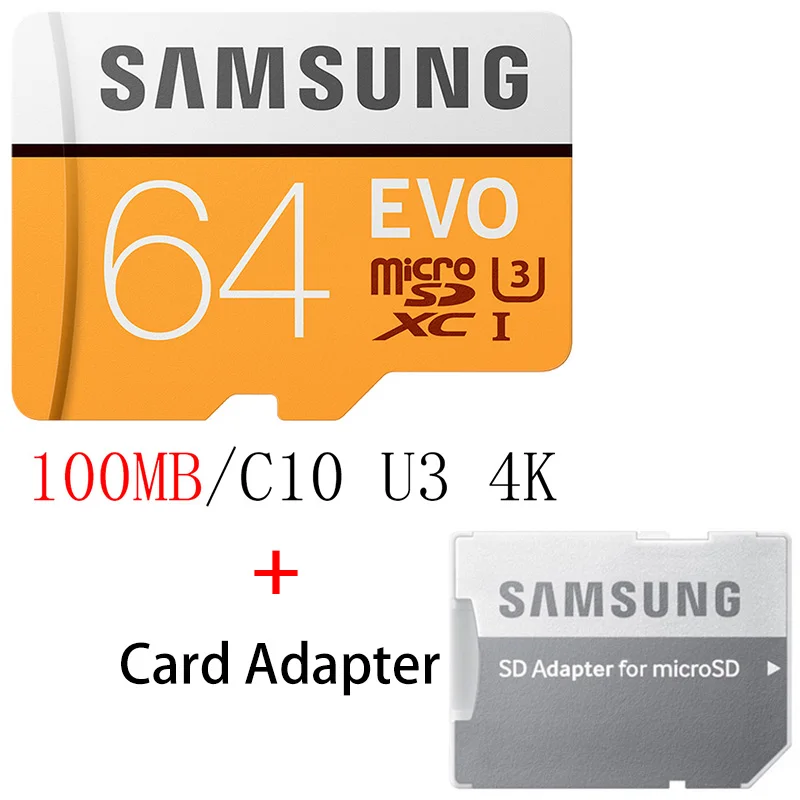 SAMSUNG 100 МБ/с. Microsd 256 ГБ 128 64 32 16 Class10 карта памяти Micro SD карты флэш для ПК телефон SDHC